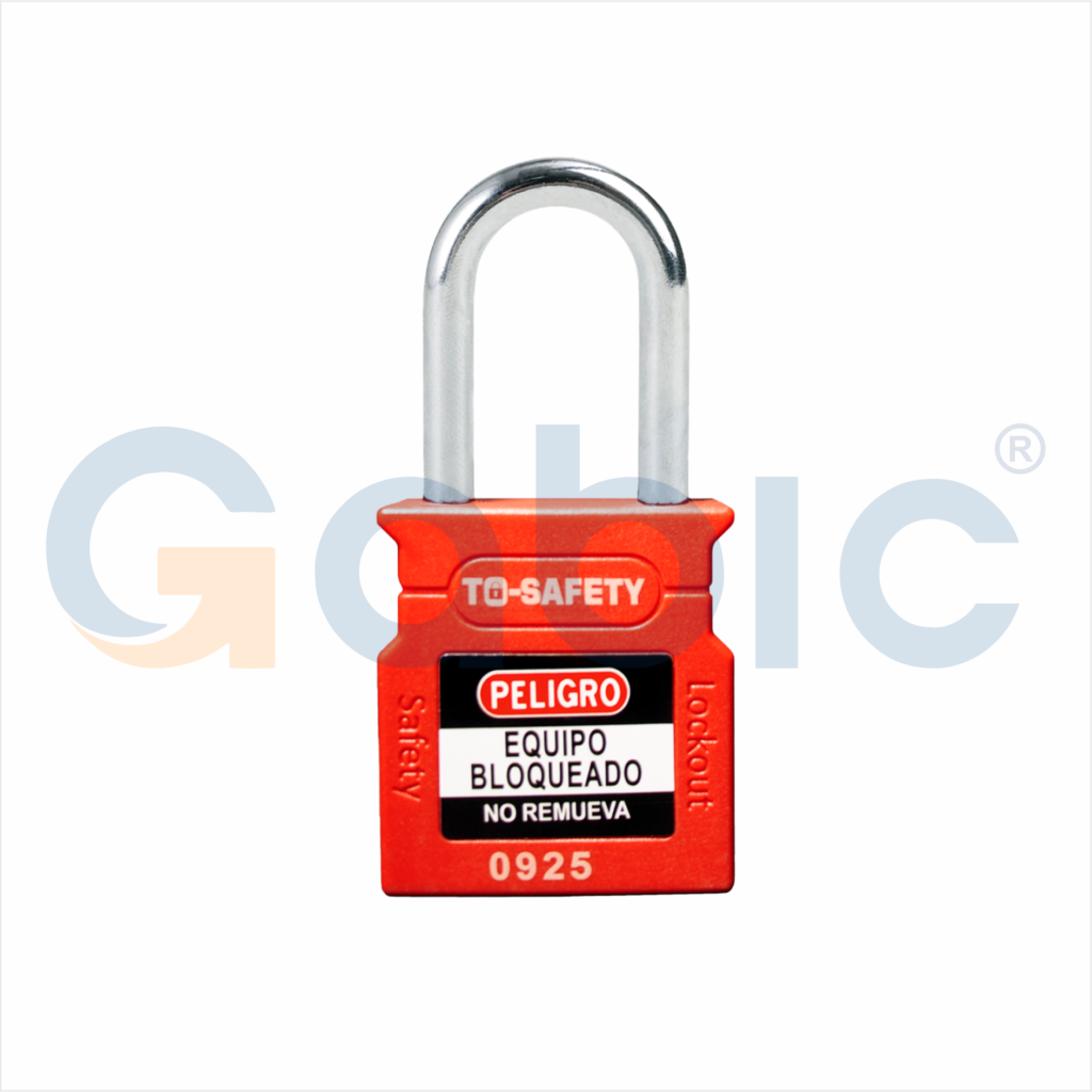 CANDADO DE BLOQUEO CON ARCO DE ACERO DE 38MM ROJO TS-WCP38S – TO-SAFETY ...